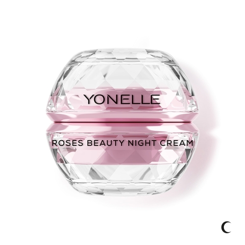 BEAUTY-CREME, MIT ROSEN GESÄTTIGT, FÜR DAS GESICHT UND DIE AUGENPARTIE ZUR NACHT