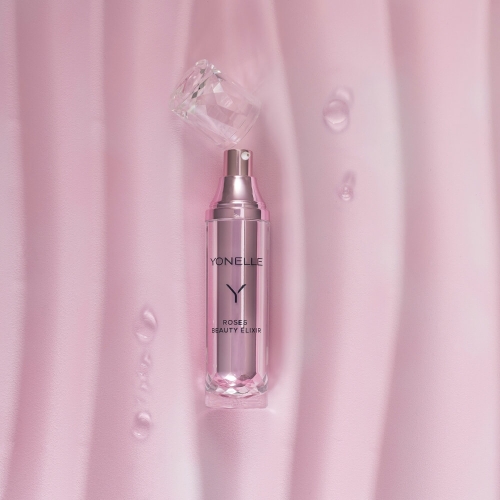 MIT ROSEN GESÄTTIGTES SCHÖNHEITS-ELIXIER