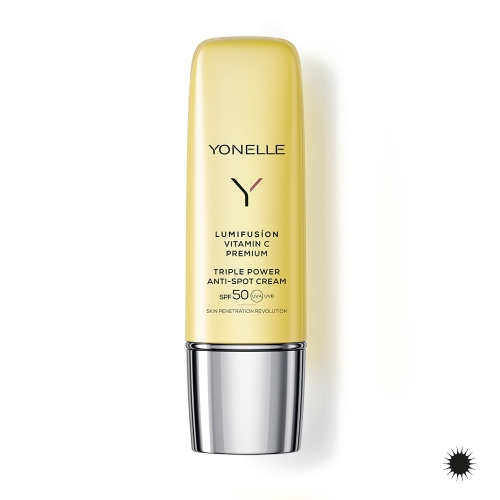 LUMIFUSÍON DREIFACH-AKTIVE CREME SPF50 GEGEN VERFÄRBUNGEN MIT VITAMIN C PREMIUM